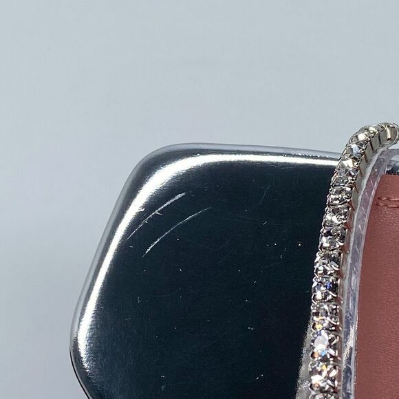 Amina Muaddi Gilda embellished PVC mules size 36.5 - Picture 8 of 14